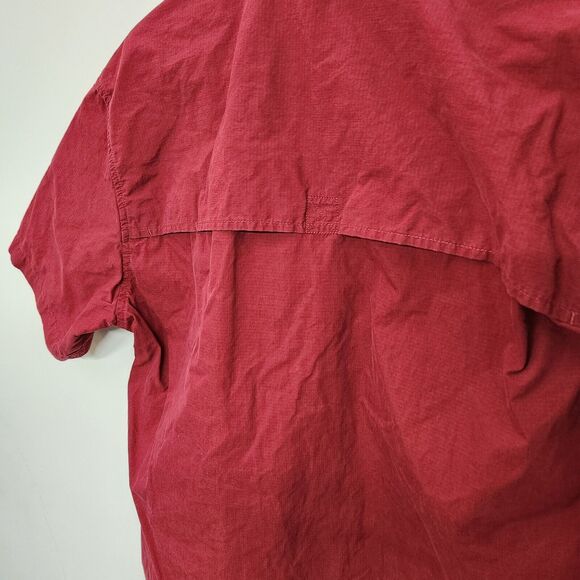 Dickies Vented Short Sleeve Button Down Pocket Shirt Men's Large Fishing 1061 - Picture 10 of 10